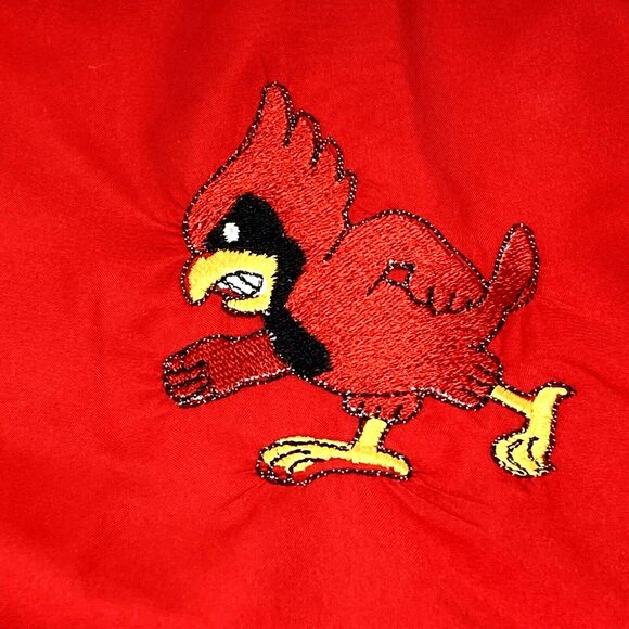 Cardinals Acuity Windbreaker Jacket Red Polyurethane Coating Golf XXL Men V-Neck - Picture 3 of 12